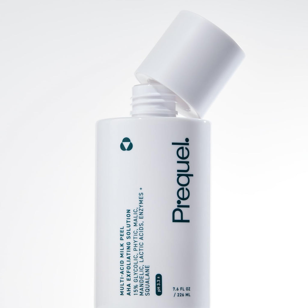 Prequel Skin Multi-Acid Milk Peel, Professional Exfoliating Solution. 15% Glycolic Acid Face Peel with Lactic Acid and Enzymes