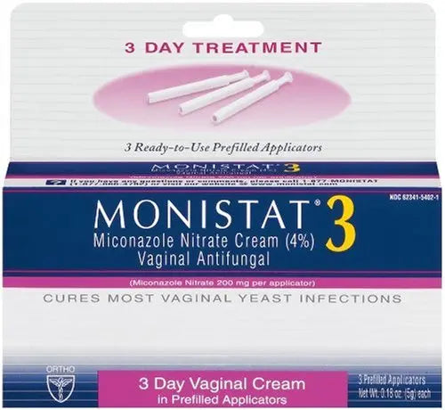 Monistat 3 Vaginal Antifungal Medication, 0.18-Ounce, 3 Prefilled Applicators (Pack of 2) Monistat Au supplements