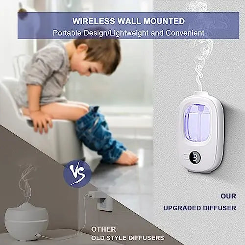 Aeeteek Shangri-la Wall Mounted Essential Oil Diffuser Aroma Oils Refill Rechargeable 4 Mist Modes Aeeteek Au supplements