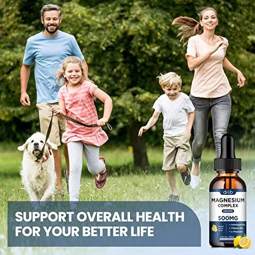 (2 Pack) Magnesium Glycinate, Citrate, Malate Liquid Drops-Triple Magnesium Complex dilib Au supplements