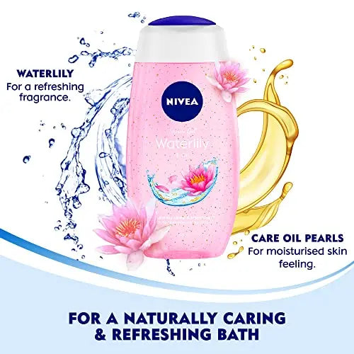Nivea Bath Shower Water Lily Oil, 250 ML, Moisturizing Skin Cleanser with Oil Pearls and Water Lily Fragrance NIVEA Au supplements