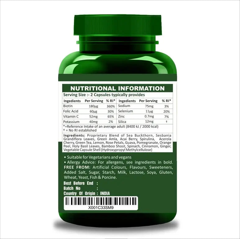 Herbal Magic's Pure & Natural Blend - Collagen Builder Capsules x 60 - Made from 17 Fruits Herbal Magic Au supplements