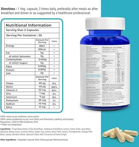 Biovitalia Plant Based Collagen Builder Capsule with Biotin & Vitamin C | Dietary Supplement for Men & Women BIOVITALIA ORGANICS Au supplements