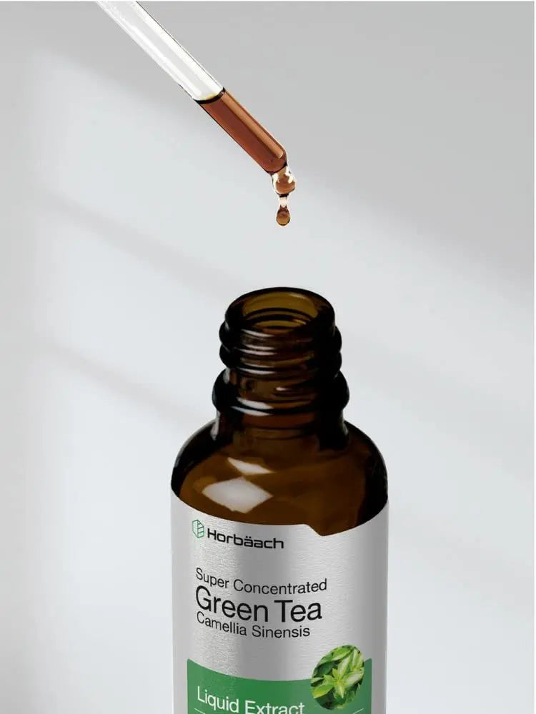Green Tea Extract Liquid | 2 Fl Oz | Alcohol Free, Vegetarian Tincture | Super Concentrated Horbäach Au supplements