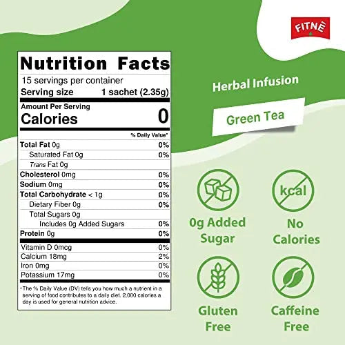 FITNE Green Tea Herbal Honey Lemon With Garcinia Senna Infusion Gentle Detox Cleanse FITNÈ Au supplements