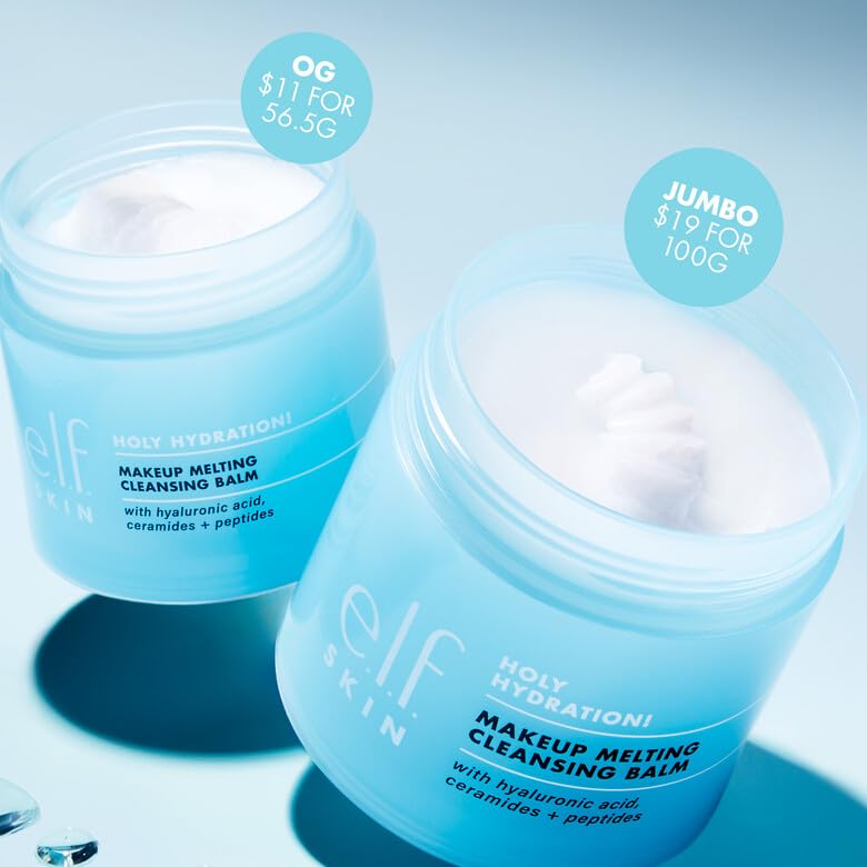 e.l.f. SKIN Holy Hydration! Makeup Melting Cleansing Balm, Face Cleanser & Makeup Remover
