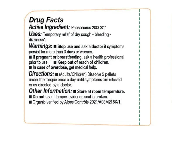 OLLOIS Phosphorus 200ck Organic, Lactose-Free, Kosher Homeopathic Medicine, 80 Pellets (Pack of 3) OLLOÏS Au supplements