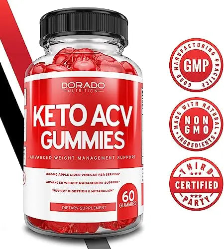 KETO ACV Gummies for Weight Management Support (1000mg Per Serving) DORADO NUTRITION Au supplements