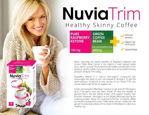 Nuvia Trim - Gourmet Instant Coffee for Weight Loss, with Garcinia Cambogia, Raspberry Nuvia Au supplements