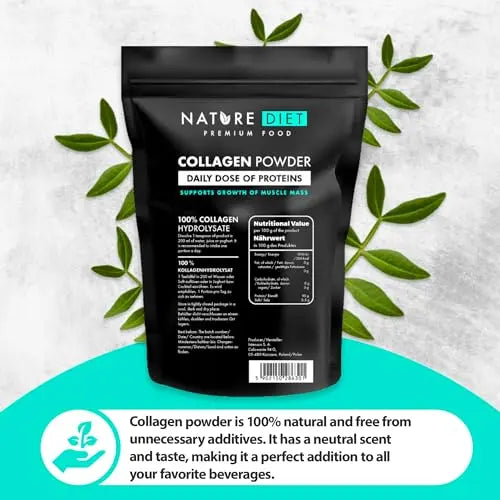 Nature Diet - Collagen Powder 600 g | Hydrolysate | Unflavored | Collagen Peptides | Source of Protein Nature Diet Au supplements