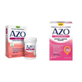 AZO Boric Acid Vaginal Suppositories, 30 Count + AZO Dual Protection, 30 Count, Urinary + Vaginal Support* AZO Au supplements