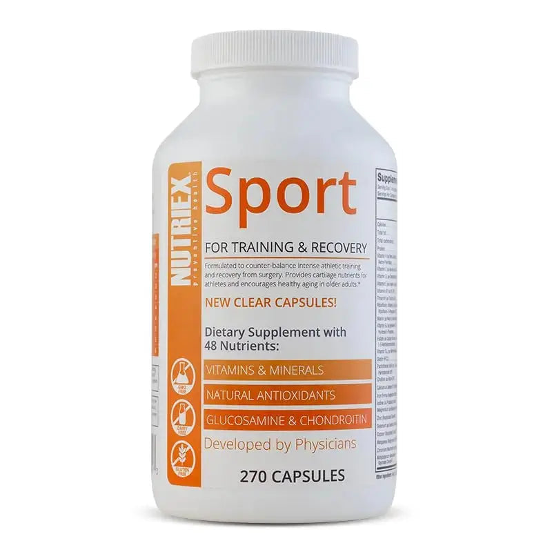 Nutriex Sport Comprehensive Multivitamin Supplement with Glucosamine & Chondroitin 270 Capsules Nutriex Au supplements