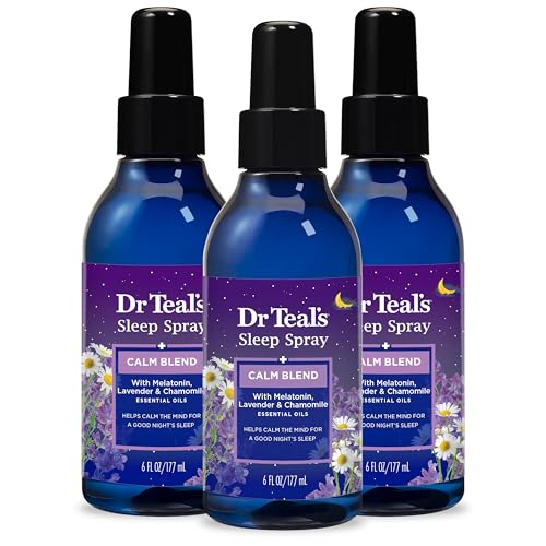 Dr Teal's Sleep Spray with Melatonin & Essential Oil Blend, 6 fl oz (Pack of 3) Dr Teal's Au supplements