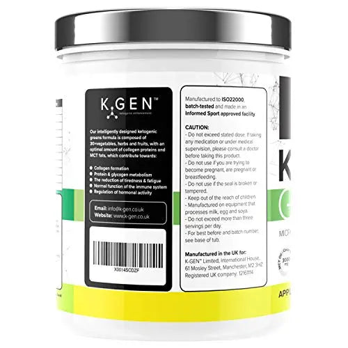 K-GEN™ Keto Greens Collagen Powder Superfood Micronutrient & Anti-oxidant Blend K GEN ketogenic enhancement Au supplements