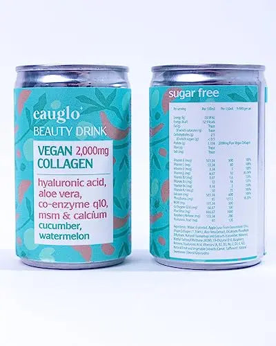 Eauglo- Cucumber & Watermelon Vegan Collagen Beauty Drink, Anti-Ageing & Radiant Skin EauGlo Au supplements