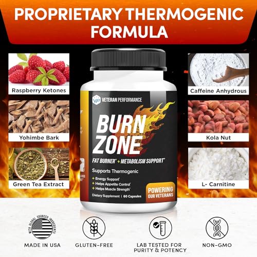 Veteran Performance Burn Zone Thermogenic Fat Burner – Metabolism Booster Appetite Veteran Performance Au supplements