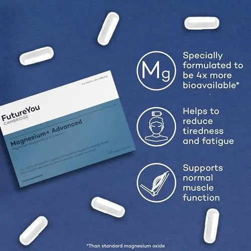 FutureYou Magnesium+ Advanced (28 Capsules). High Strength Magnesium Supplements for Women & Men FutureYou Cambridge Au supplements