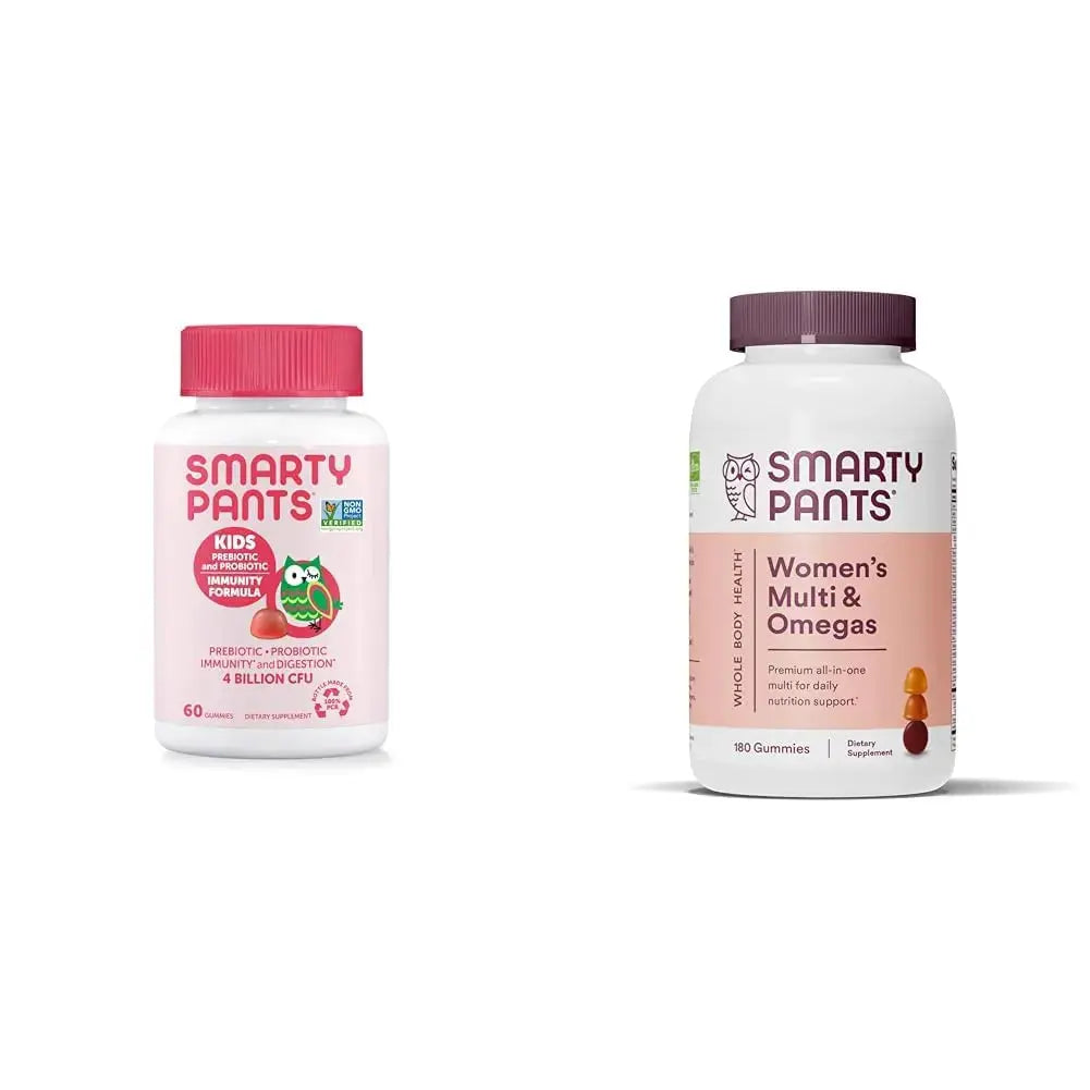 SmartyPants Kids Probiotic Immunity Gummies: Prebiotics & Probiotics for Digestive Health & Women's Multivitamin Gummies: Omega 3 Fish Oil (EPA/DHA) SmartyPants Au supplements