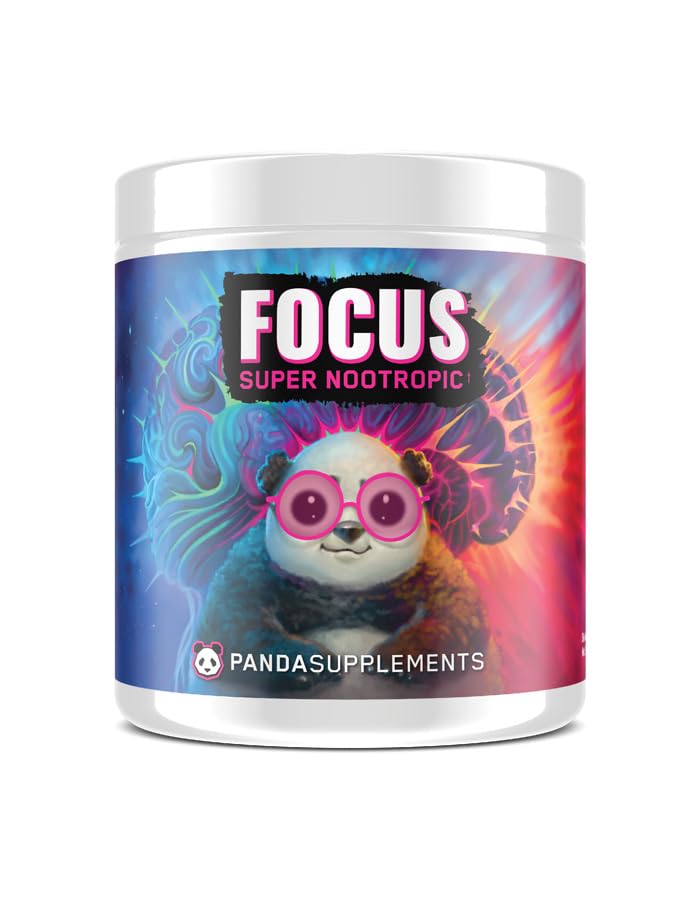 Underground Bio Labs Panda Supps Focus Super Nootropic 3.0, Energy, Clarity, Mood,Creativity,Vision, 300MG Alpha GPC,1.5G L-Tyrosine, Lions Mane, AstraGin™ (30 Servings) (Pink Lemonade 3.0) Underground Bio Labs Au supplements
