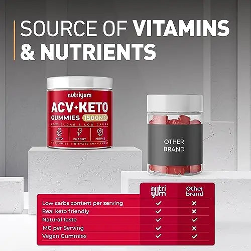 Keto ACV Gummies 1500 mg - Gelatin-Free Apple Cider Vinegar Gummies - Low Carbs Pectin XELAR Au supplements
