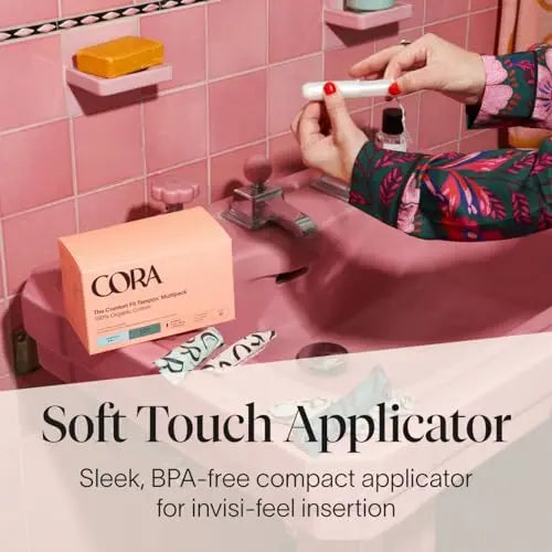 Cora Organic Applicator Tampons | Super Absorbency | 100% Organic Cotton, Unscented Cora Au supplements