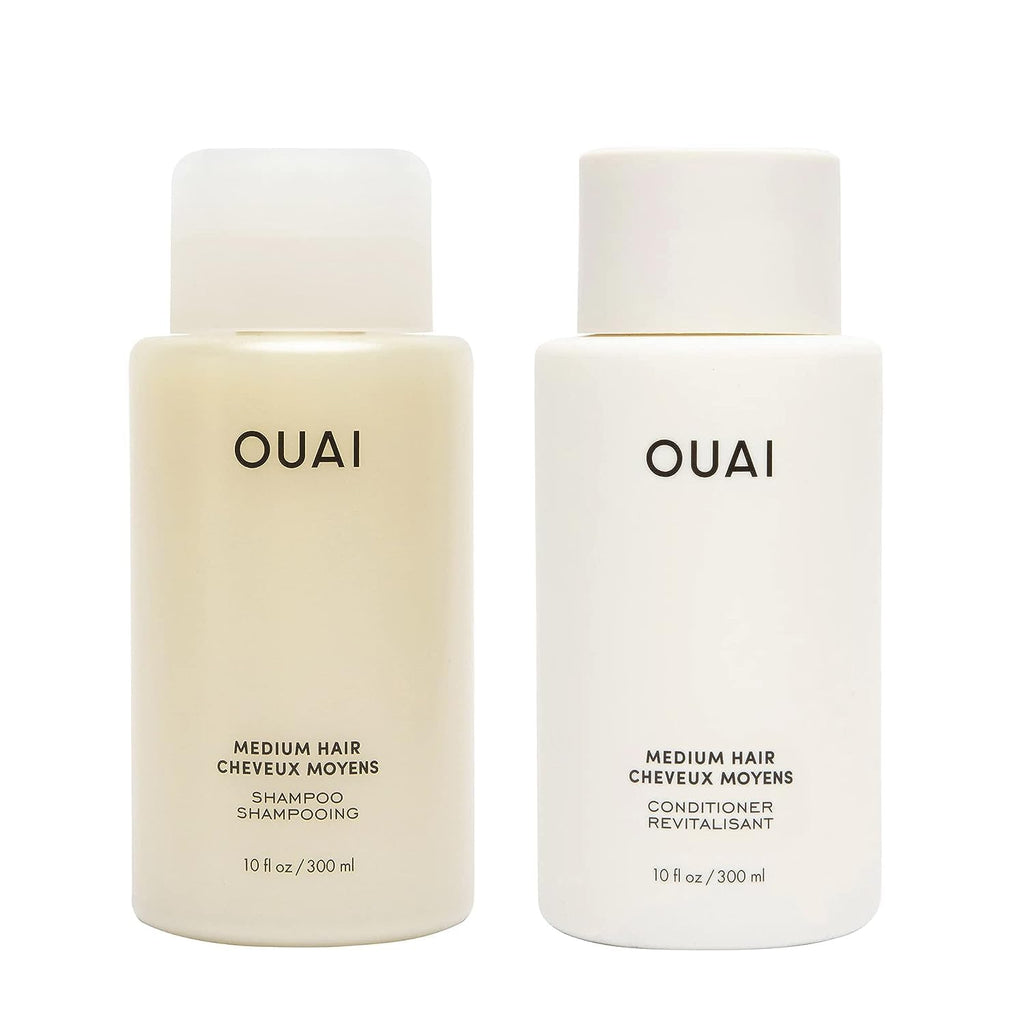 OUAI Medium Hair Shampoo and Conditioner Set - Sulfate-Free Shampoo and Conditioner for Women & Men - Made with Keratin, Shea Butter & Avocado Oil - Free of Parabens & Phthalates (10 Fl Oz) OUAI Au supplements