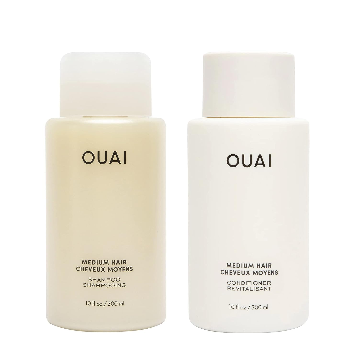 OUAI Medium Hair Shampoo and Conditioner Set - Sulfate-Free Shampoo and Conditioner for Women & Men - Made with Keratin, Shea Butter & Avocado Oil - Free of Parabens & Phthalates (10 Fl Oz) OUAI Au supplements