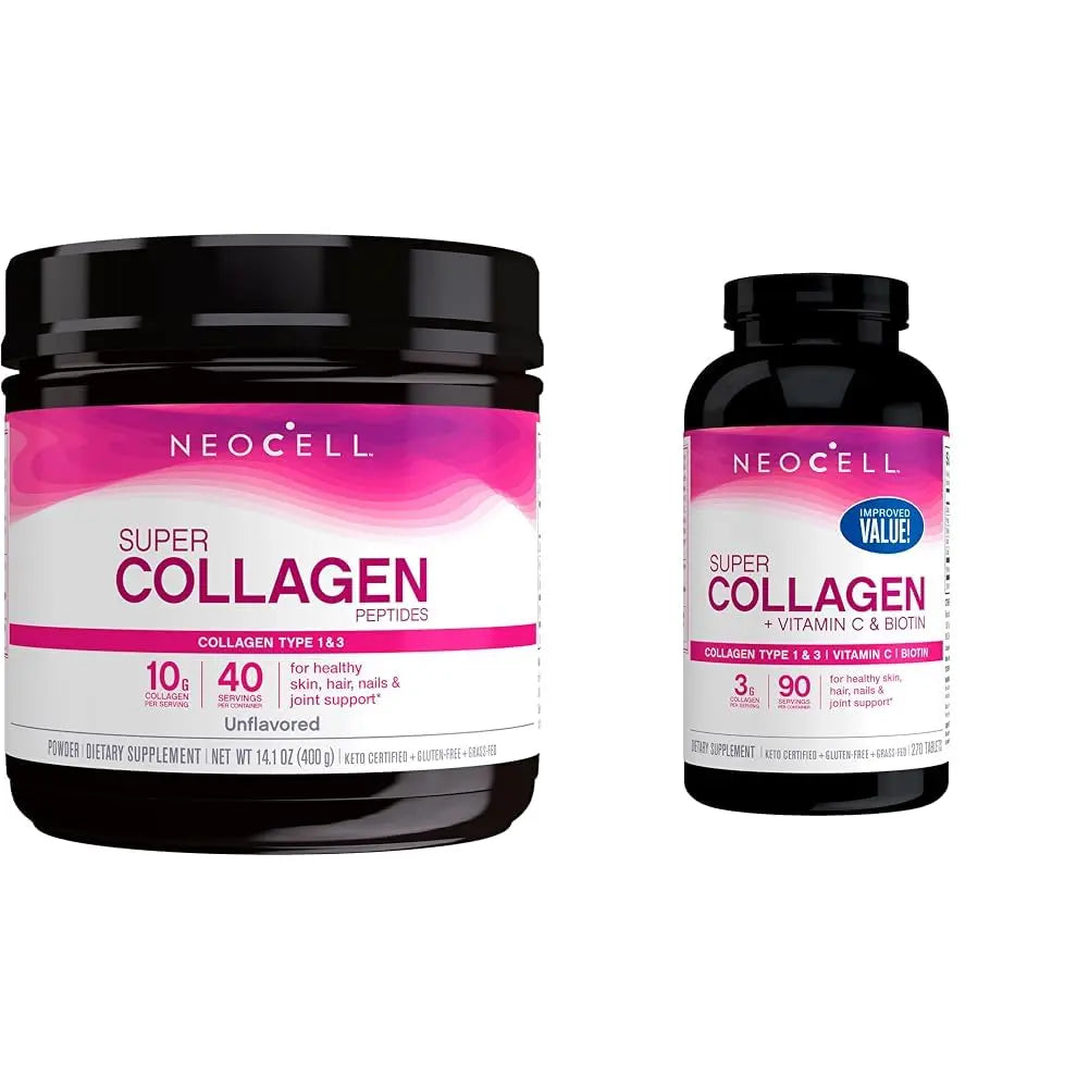 NeoCell Super Collagen Powder, 10g Collagen Peptides per Serving & Super Collagen NeoCell Au supplements