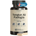 Tongkat Ali Fadogia Agrestis - 1200mg, Enhanced with Nitric Oxide Booster Supplement, Longjack Tongkat Ali for Men,