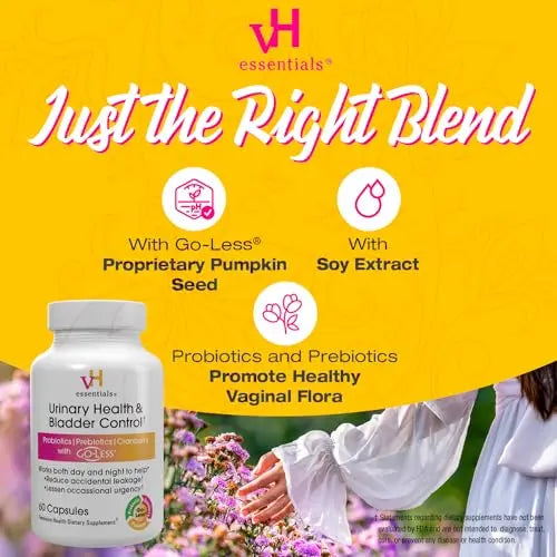 vH essentials Urinary Health & Bladder Control, Cranberry Extract, Prebiotics and Probiotics vH essentials Au supplements