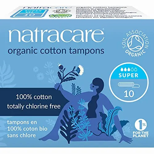 Natracare Non-Applicator 100% Organic Cotton Tampons, Super, Totally Chlorine Free, Biodegradable NATRACARE Au supplements
