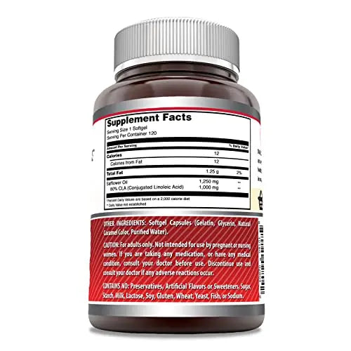 Amazing Formulas CLA | Conjugated Linoleic Acid Supplement | 1250 Mg | 120 Softgels Amazing Nutrition Au supplements