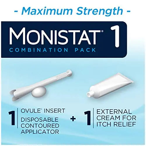 MONISTAT 1-Dose Yeast Infection Treatment, 1 Ovule Insert & External Itch Cream Monistat Au supplements