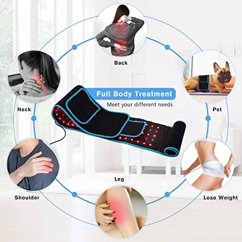 Red Light Therapy Near Infrared Light Therapy Wrap Belt for Body with Timer for Waist Back Shoulder AKYSUN Au supplements