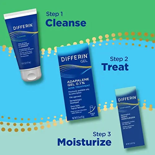 Differin Acne Treatment Gel, 30 Day Supply, Retinoid Treatment for Face Differin Au supplements