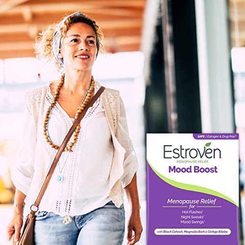Estroven Mood Boost for Menopause Relief, Helps Reduce Hot Flashes & Night Sweats, Helps Manage Mood Swings, 30 Count Estroven Au supplements