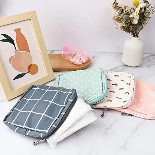 Sanitary Napkin Storage Bag,Portable Sanitary Napkin Storage Pouch Pack of 4 Reusable Menstrual Cup Tuciyke Au supplements