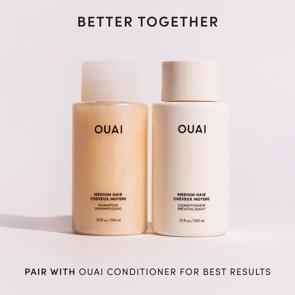 OUAI Medium Shampoo Refill - Hydrating Shampoo with Coconut Oil, Babassu, Kumquat Extract and Keratin - Strengthens, Nourishes and Adds Shine - Paraben, Phthalate and Sulfate Free Hair Care (32 Fl Oz) OUAI Au supplements
