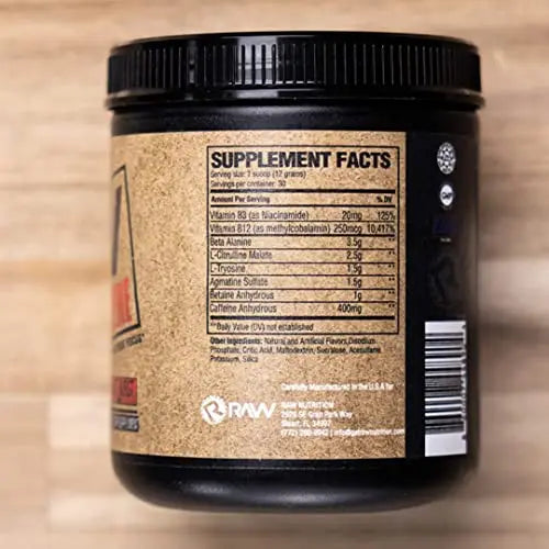 RAW Preworkout Extreme | High Stimulant Preworkout Powder Drink, Extreme Energy RAW Au supplements