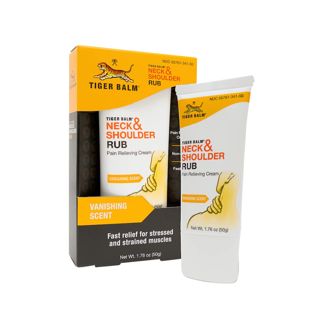 Tiger Balm Neck & Shoulder Rub Vanishing Scent 1.76 oz (Pack of 2) Tiger Balm Au supplements