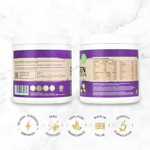 Prebiotic Collagen Powder - 390g Hydrolysed Bovine Collagen Peptides with Prebiotics for Gut Health & Skin Inner Vitality Au supplements