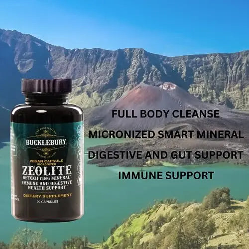 BUCKLEBURY Zeolite Micronized Smart Mineral Capsules - Supports Detox, Immune BUCKLEBURY Au supplements