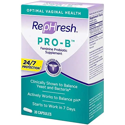 Rephresh Pro-B Probiotic Supplement for Women, 30 Oral Capsules (Pack of 2) Rephresh Au supplements