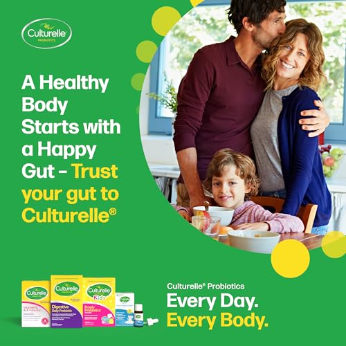 Culturelle Pro Strength Daily Probiotics For Digestive Health (2 Month Supply) with Prebiotics for Women & Men, Supports Occasional Diarrhea