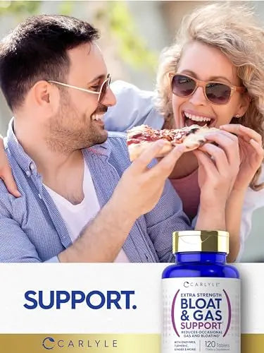 Carlyle Bloat & Gas Support for Men & Women | 120 Tablets | Extra Strength Pills | Supplement Carlyle Au supplements