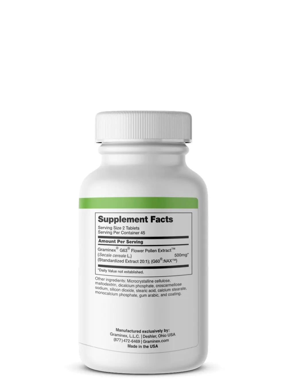 Graminex PollenAid Prostate Supplement: All Natural Prostate Support for Bladder Control & Urinary Tract Health, Rye Pollen Extract Made in USA, 90 Tablets Graminex Au supplements