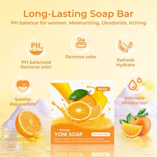 Yoni Soap & Yoni Oil & Feminine Wash Set for Women, Yoni Wash for Vaginal Ph Balance Remove BASSI Au supplements