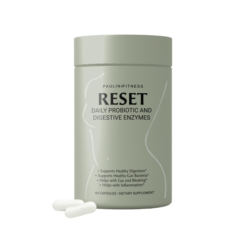 Reset Daily Probiotic + Prebiotic Plant Digestive Enzymes – Advanced Gut Reset for Women
