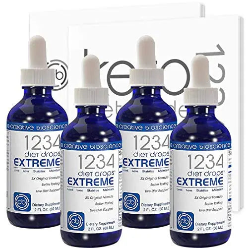 Creative Bioscience 1234 Diet Drops Extreme, 2 Fl Oz (4 Pack) Creative Bioscience Au supplements